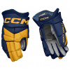 CCM Rukavice CCM Jetspeed FT880 SR, tmavo modrá-žltá, Senior, 13