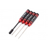 HOBBYTECH Sada nářadí, imbusový šroubovák (1,5, 2.0, 2.5mm) a nástrčkový klíč 7,0mm, červená