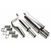TATechnix Nerezový výfuk 2x76mm VW Golf 4 (1J) - 1,4/1,6/1,8/1,8T/2,0/1,9 TDI/2,3