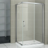 AQUATREND ZENX 632 140x100 asymetrický hranatý sprchový kút s posuvnými dverami so 6 mm hrubým vodoodpudivým bezpečnostným sklom, chrómované prvky, výška 190 cm