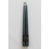 Modrá kónická sviečka BLUE GRAY 2ks 30cm