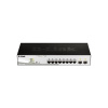 D-Link DGS-1210-08P Smart PoE switch, 8x GbE PoE+, 2x SFP, PoE 65W, fanless DGS-1210-08P/E