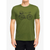 Merino tričko Super.natural Bicycle Nomad Tee - chive/jet black