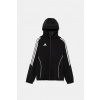 Detská mikina adidas Performance čierna farba, s kapucňou, s nášivkou, IM8798 116