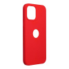 Kryt Forcell Silicone Case iPhone 12 Pro Max červený (with hole)