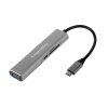 Adaptér KRUGER & MATZ KM0390 (HUB) USB C na port HDMI / USB3.0 / SD / MicroSD