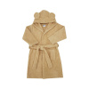 EKO Župan bavlnený s kapucňou a uškami Beige veľ. 92-97 65x30x5 krémová