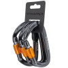 Karabína CAMP Orbit Lock 3 Pack Kovovo šedá