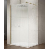 Gelco Vario - Sprchová stena Walk-In, 70x200 cm, Coated glass, matná zlatá/nordic sklo GX1570-10