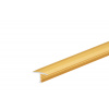 Cezar - Prechodová lišta - hliník T - zlatá (farba) - výška 10 mm dlžka 1 m - 2,5 m Šírka v mm: 13 mm, Dĺžka: 2.5 bm