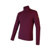 SENSOR MERINO EXTREME pánské triko dl.rukáv zip port red 21200028-03