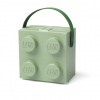 LEGO® box s rukoväťou army zelená