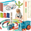 VLÁČIKOVÁ DRÁHA LOKOMOTÍVA AUTOMATICKÁ MAŠINKA UKLADÁ DOMINO KOCKY
