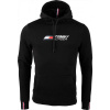 Tommy Hilfiger LOGO FLEECE HOODY čierna,biela Pánska mikina S