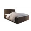 Čalúnená posteľ boxspring LENY - sawana 25 / 140x200 / s vrchným matracom