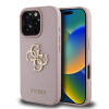 Guess PU Grained 4G Metal Logo zadný kryt pre iPhone 16 Pro Pink