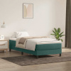 vidaXL Posteľný rám boxsping s matracom tmavozelený 80x220 cm zamat 3315948