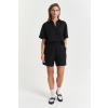 ŠORTKY GANT REL LINEN BLEND PULL ON SHORTS BLACK