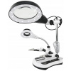 Lupa Reball LUPA 108mm TRZECIA RĘKA LAMPA LED ZASILACZ 10 x