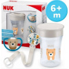 NUK set béžový, magic cup space 6+, 230ml