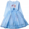 Dievčenské šaty - FashionLove Calf Dress Veľkosť 120 (Elsa šaty krajina z ľadovej kaviarne Tulle bavlna)