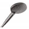 Hansgrohe Raindance Select S Sprchová hlavica, 3 prúdy, EcoSmart+, kefovaný čierny chróm 26516340-HG