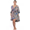 Kimono MAHILA ružovo-tyrkysové