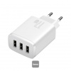 Baseus nabíjačka do siete Compact 3xUSB 17W biela 6932172606978