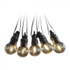 V-TAC Solárna reťaz s diaľkovým ovládaním 10x0,5W 10x30LM 12m 3,7V 1200mAh IP44 3000K