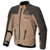Bunda AMT-8 STRETCH DRYSTAR XF, ALPINESTARS (tmavo hnedá/tmavá khaki, vel. XL)