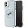 Karl Lagerfeld IML K&CH Heads Metal Frame MagSafe Zadní Kryt pro iPhone 11 Transparent KLHMN61HLSKCH