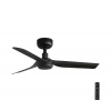 FARO Barcelona | FARO 33822 - Stropný ventilátor MINI PUNT S čierna pr. 90 cm + diaľkové ovládanie | FA33822