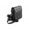 Malý černý pánský kožený crossbag s klopnou 215-1701-60
