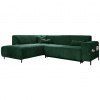 MID.YOU ROHOVÁ SEDACIA SÚPRAVA, textil, tmavozelená - Online Only obývacie izby - 001454003114