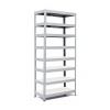 Policový regál Trestles RH 2200x800x500, nosnosť 2000 kg, 8 políc bielych Farba: sivá