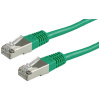 Roline 21.15.0353 RJ45 sieťové káble, prepojovacie káble CAT 5e S/FTP 3.00 m zelená dvojžilový tienený, pozlátené kontakty 1 ks; 21.15.0353