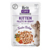 Brit Care cat Kapsička Kitten Fillets in Gravy with Tender Turkey 24 x 85 g