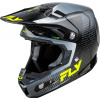 prilba FORMULA S CARBON FLY RACING - USA šedá/hi-vis Veľkosť: L