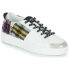Desigual Nízke tenisky FANCY TARTAN Biela