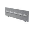 Akustická stena ORGA, pre písací stôl široký 1600 mm, 1595 x 27/50 x 500 mm, sivá