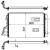 MAHLE Kondenzátor, klimatizace BEHR AC 697 000S