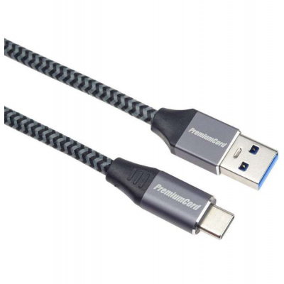 PremiumCord kabel USB-C - USB 3.0 A (USB 3.1 generation 1, 3A, 5Gbit/s) 3m oplet (ku31cs3)