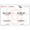 BREMBO Sada brzdových platničiek kotúčovej brzdy BREMBO P 06 071X