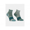 ORTOVOX Dámske ponožky ALPINE QUARTER SOCKS ice waterfall - modré/šedé Veľkosť: 35-38