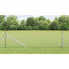 zahrada-XL Plot s stĺpmi Strieborná 0.5 x 10 m Ocel potiahnutá PVC 3353328
