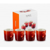 Le Creuset - Keramický hrnček, objem 350 ml, 4 ks, cerise 79113350600000