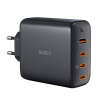 Aukey PA-B7S, 1xUSB-A, 3xUSB-C, 100W GaN sieťová nabíjačka (čierna)