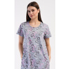 Dámske domáce šaty s krátkym rukávom Mia - šedá L (VIENETTA SECRET)