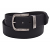 Pánsky kožený opasok 763-40-05 čierny hladký pracka Desel