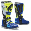 Moto topánky FORMA PREDATOR 2.0 fluo žlto / bielo / modré - Veľkosť 43